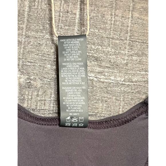 SKIMS Recycled Swim High Neck Racerback Top Gunmetal Gray. Size M. NWOT - Picture 8 of 11